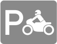 Pitogramm Parken Motorrad