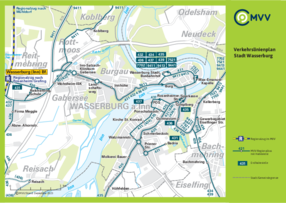 Verkehrslinienplan Wasserburg