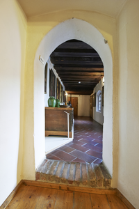 Blick in ehem. Arkadengang im Hof des Museums Wasserburg © Museum Wasserburg / Foto: Hochwind.