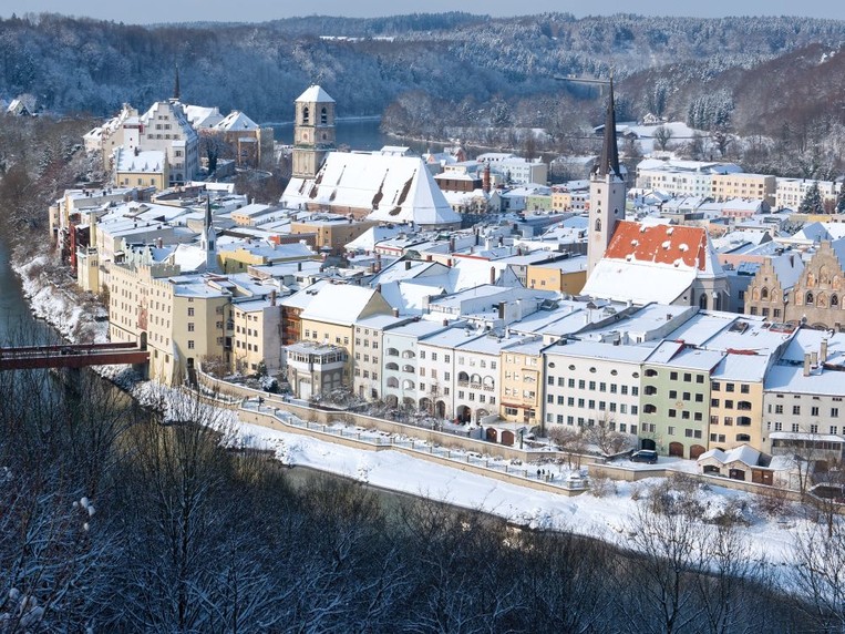 Wasserburg during winter