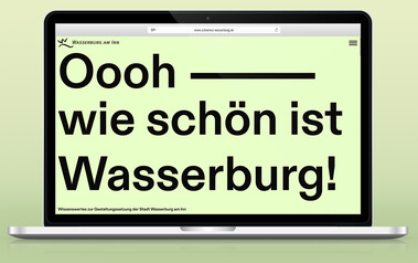 Webansicht der Microsite zur Gestaltungssatzung