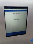Ticket wird gedruckt
