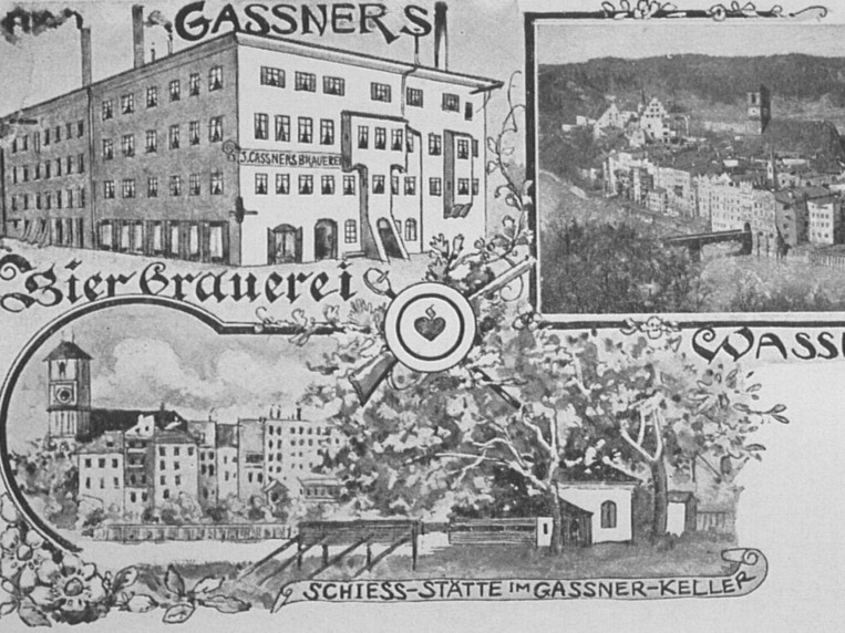 Postkarte Brauerei Gassner