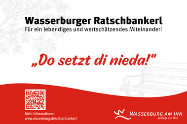 Ratschbankerl Schild - Do setzt die nieda Ratschbankerl Schild - Do setzt die nieda