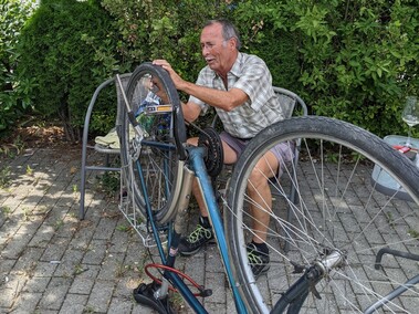 Radl-Reparatur im Repair-Café