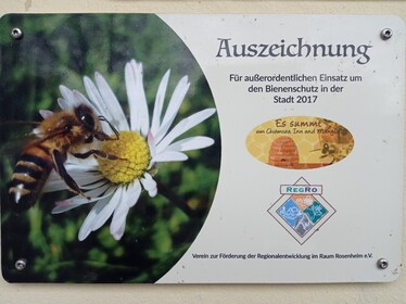 Plakette Auszeichnung RegRO