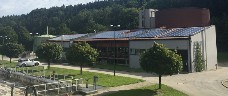 Photovoltaikanlage auf dem Klärwerk
