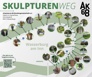 Plan des Skulpturenwegs
