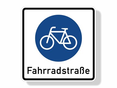 Beschilderung Fahrradstraße