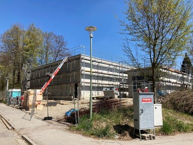 Rohbau im Frühling 2022