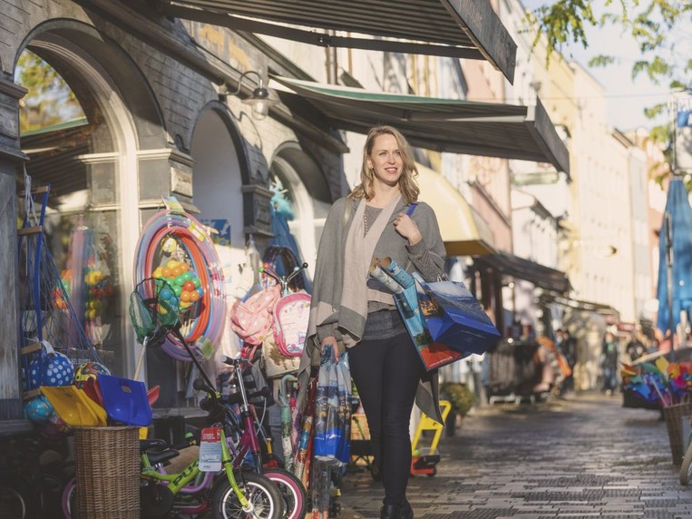 Shopping in der Ledererzeile